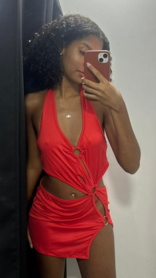 Vestido Vermelho Baton