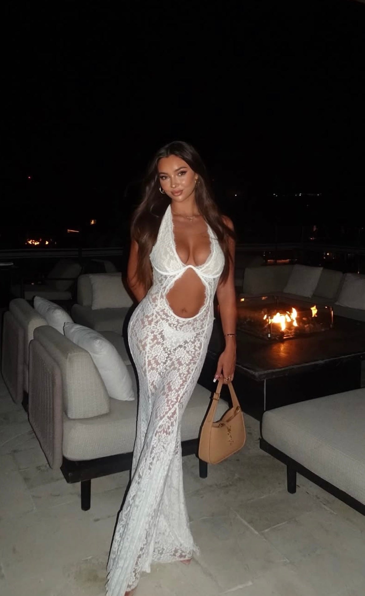 Vestido Rendado White