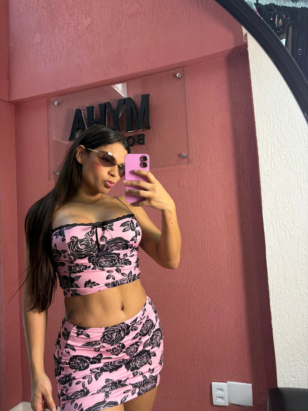 Conjunto Rosa Floral