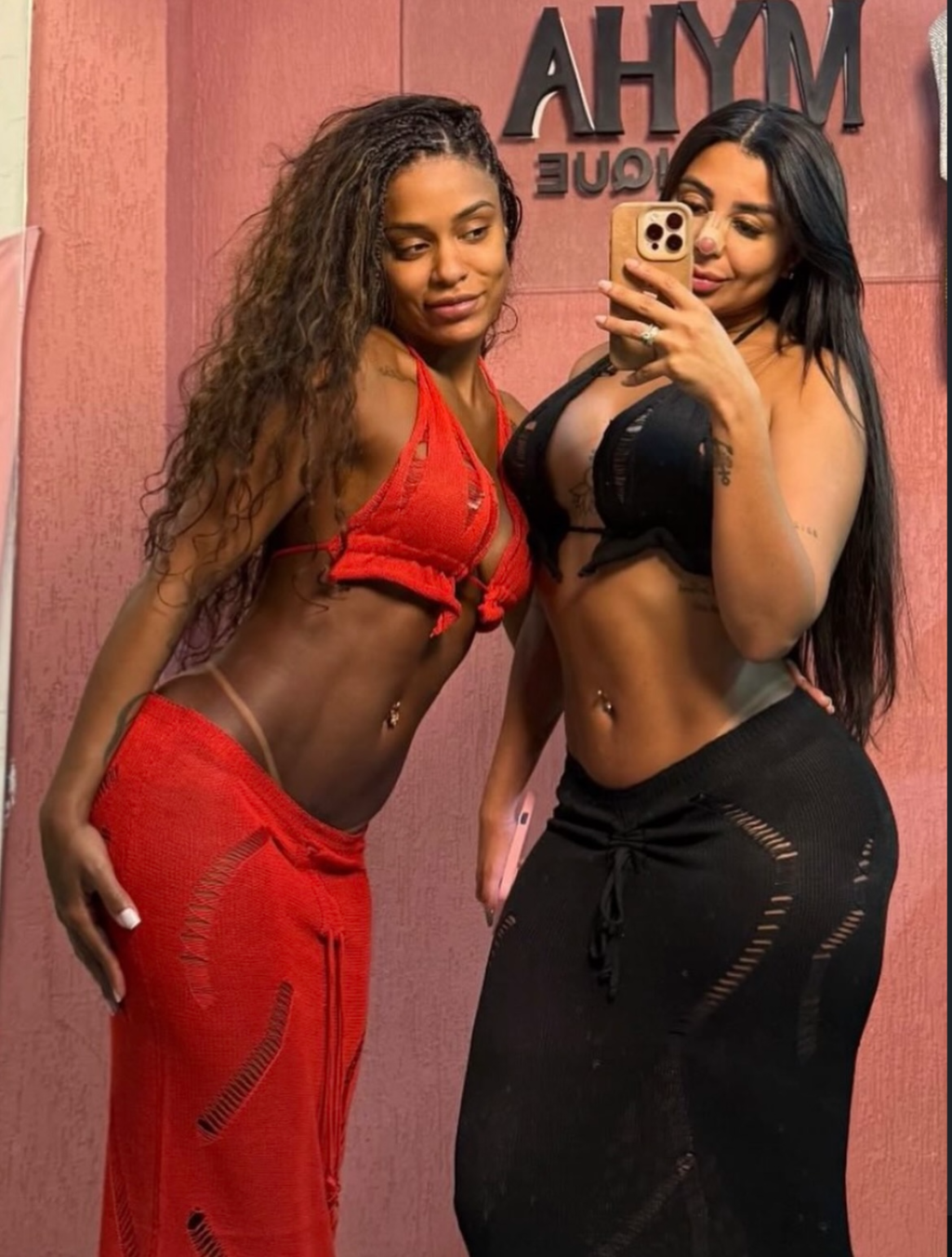 Conjunto sereia (preto/vermelho)
