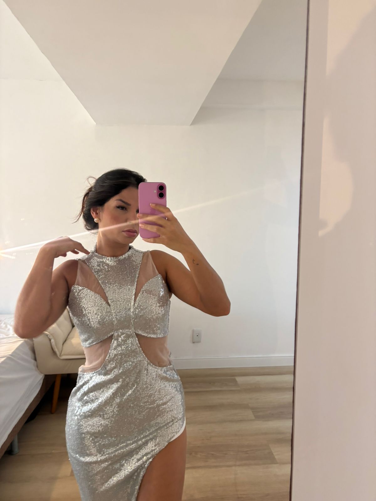 Vestido Noite Prateada