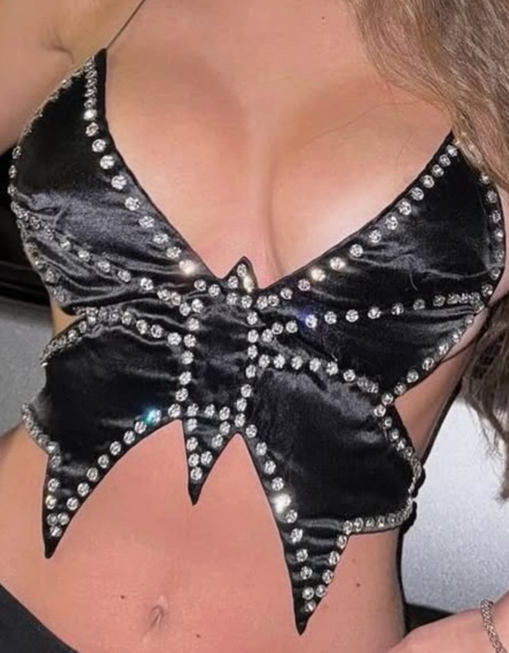 Top Borboleta - Preto